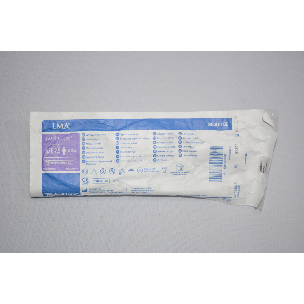 LMA Unique Teleflex Size 2.5 – Laryngeal Mask Airway (20–30kg) Steril Original