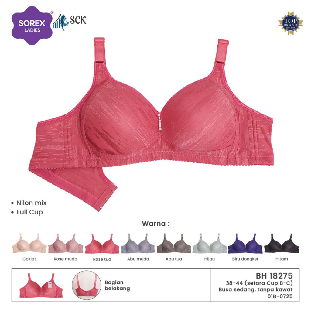BH SOREX 18275 Busa Tipis / BH Perempuan - Pakaian Dalam Cewek - sckmenwear GROSIR