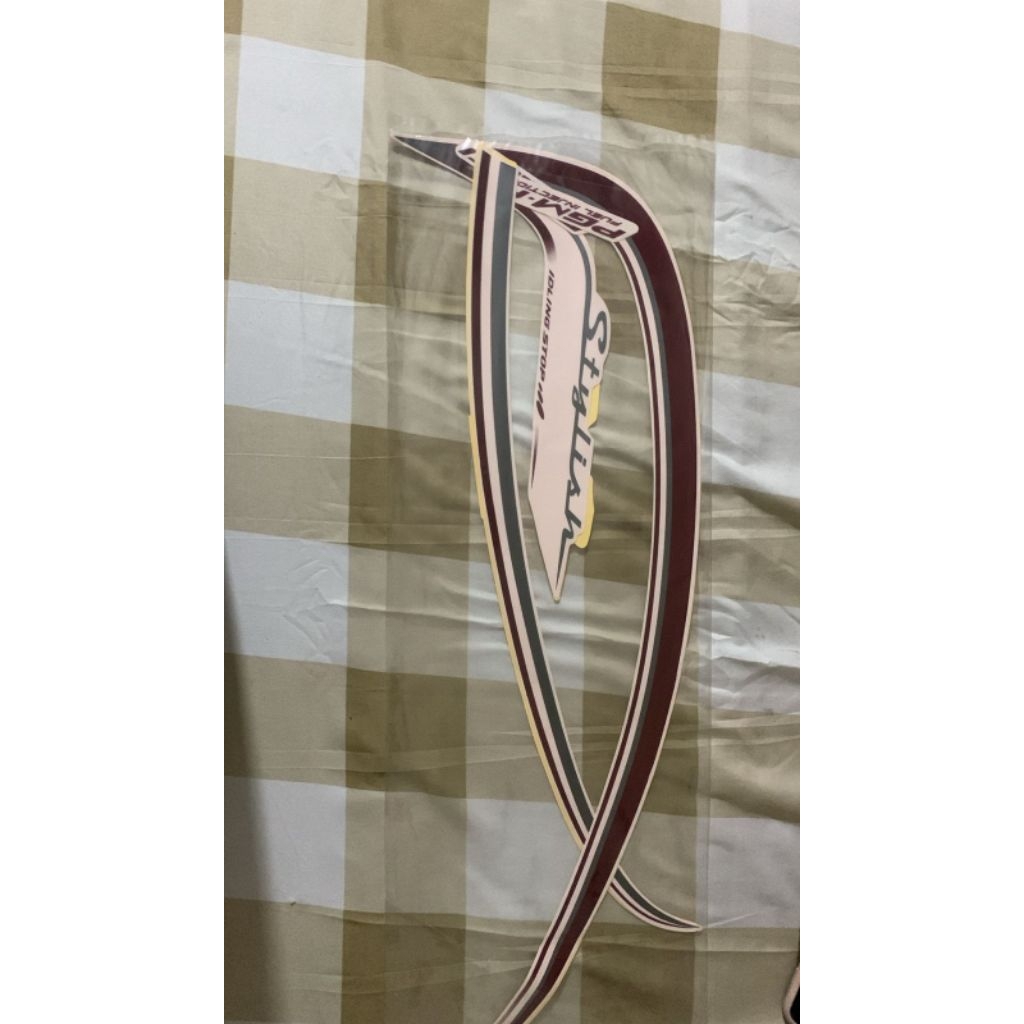 striping stiker les body Honda Scoopy stylish 2015 putih