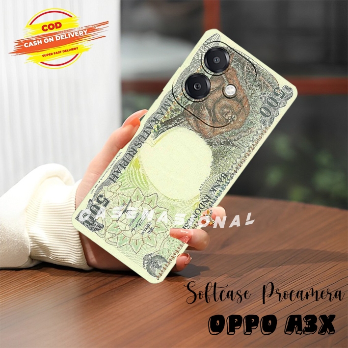 Softcase Oppo A3X 2024 / Oppo A5i 4G / Oppo A3 NFC Motif uang jadul kekinian Keren All Type HP case 