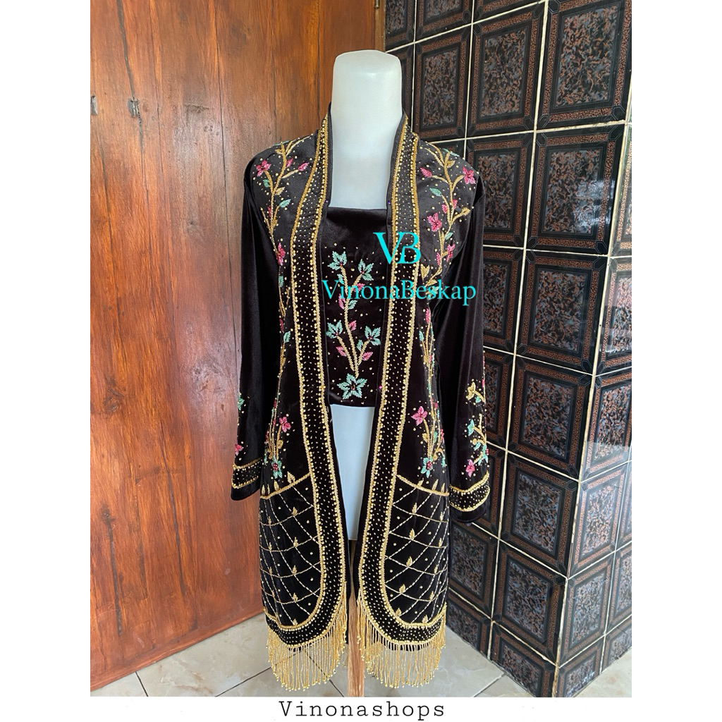 Kebaya Kutu Baru Bludru Payet Kebaya Sedengkul