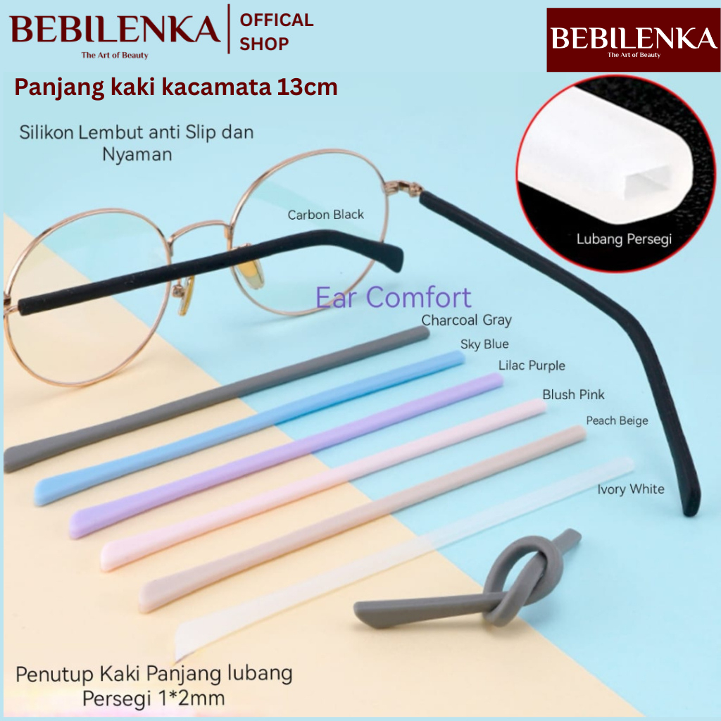 AntiSlip Kacamata Ear Comfort , Karet Tangkai Kacamata , karet Ujung Kaki Kacamata , Pelindung Kaki 