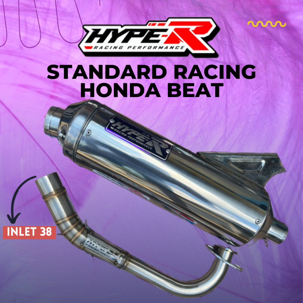 knalpot standart racing honda beat suara bass adem