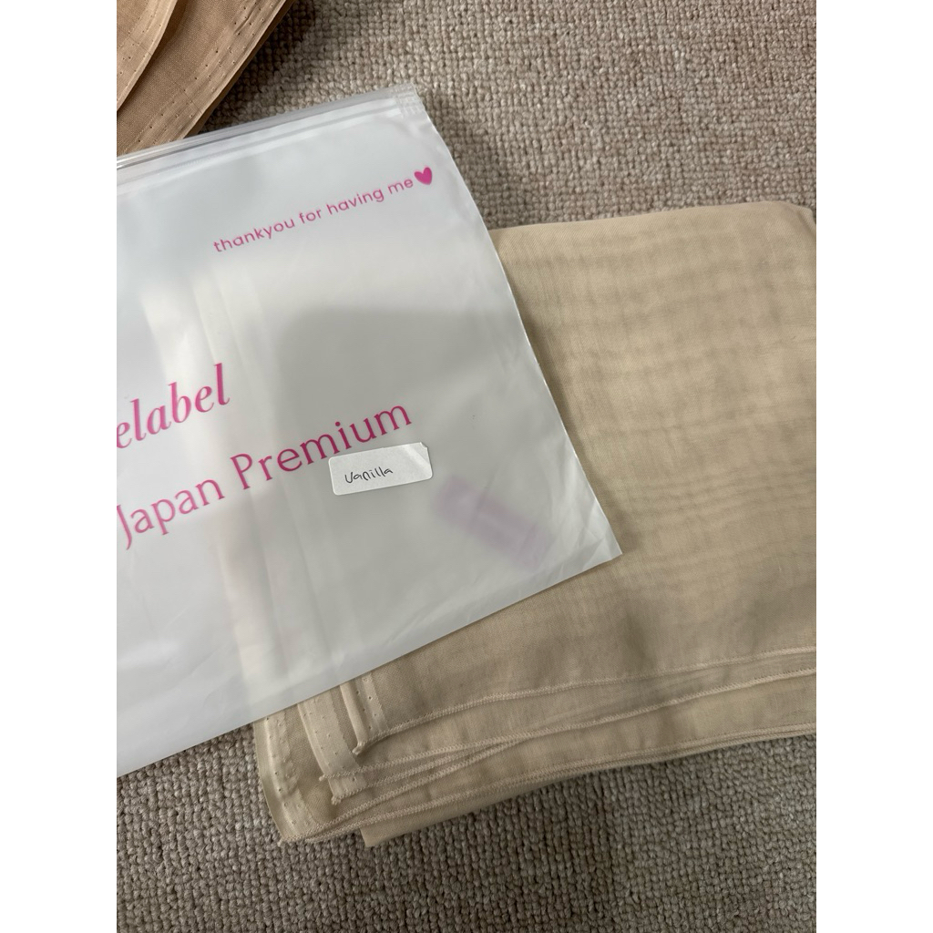 new hijab paris japan nathelable warna vanilla