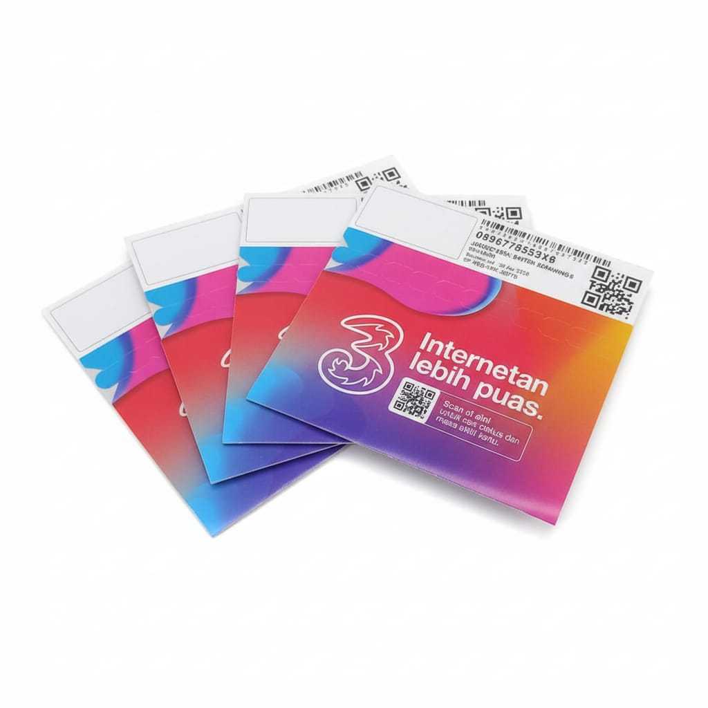 Kartu Perdana Kuota HAPPY 0K, 3GB | Tri PAKET DATA INTERNET