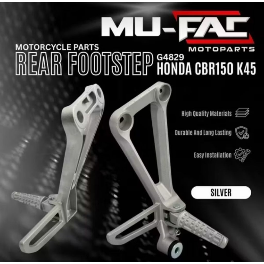 FOOTSTEP BELAKANG CBR150 K45 MUFAC