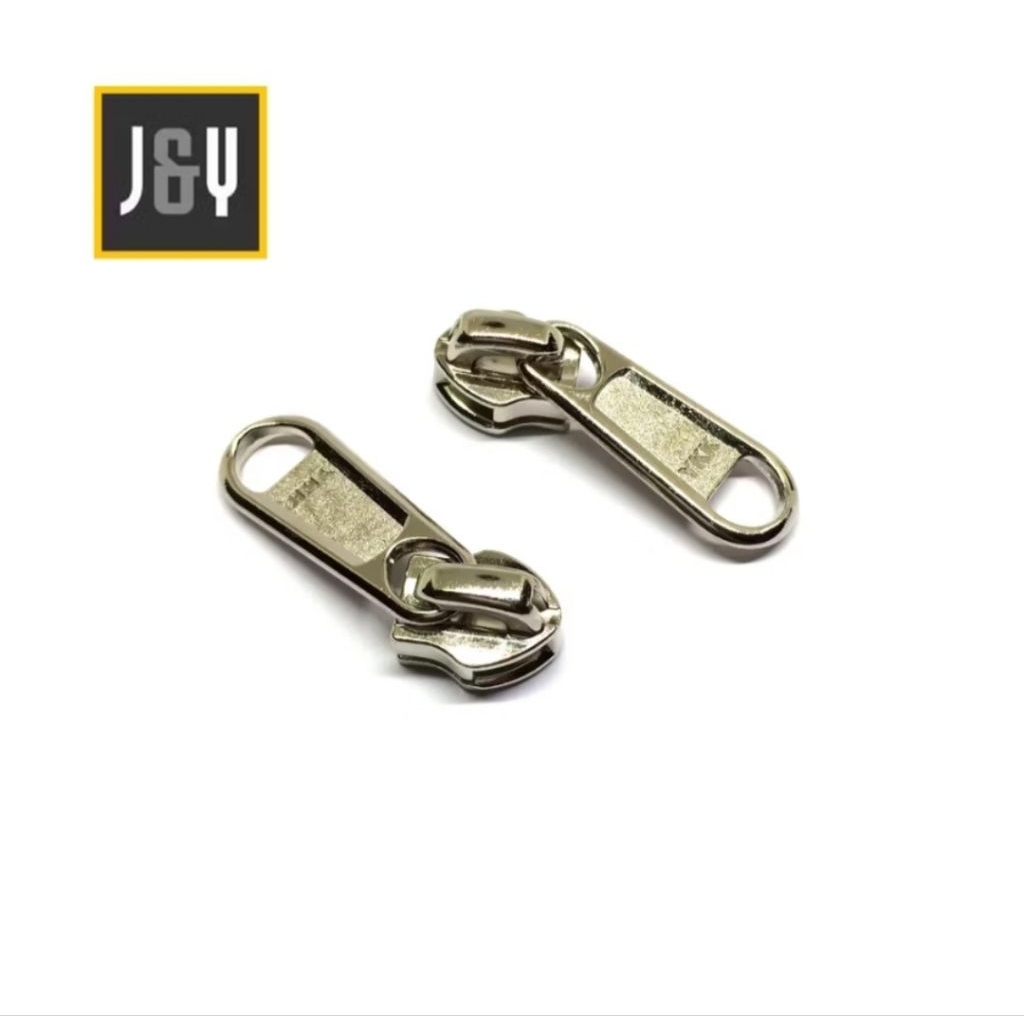 kepala resleting tas YKK no 8 nikel