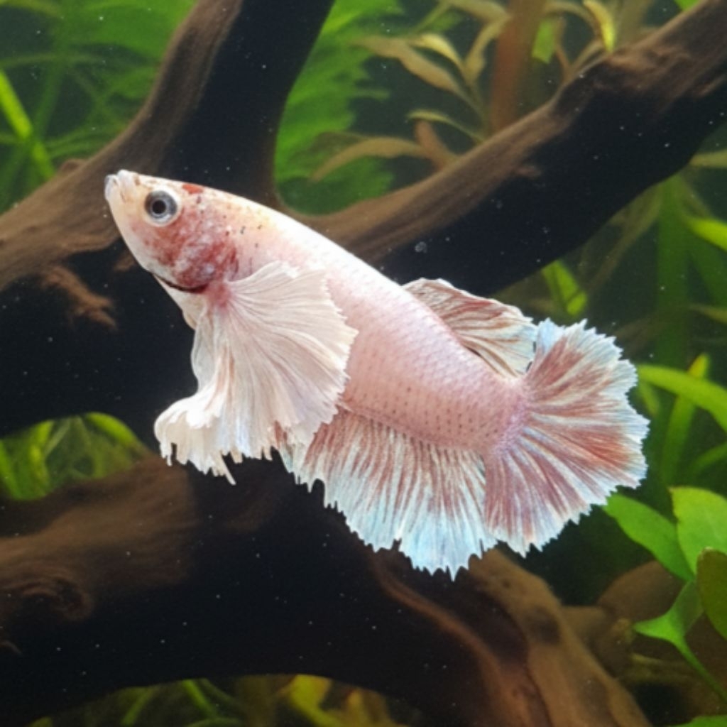 Dumbo Ear Betina ukuran M-L cupang hiasan kamar