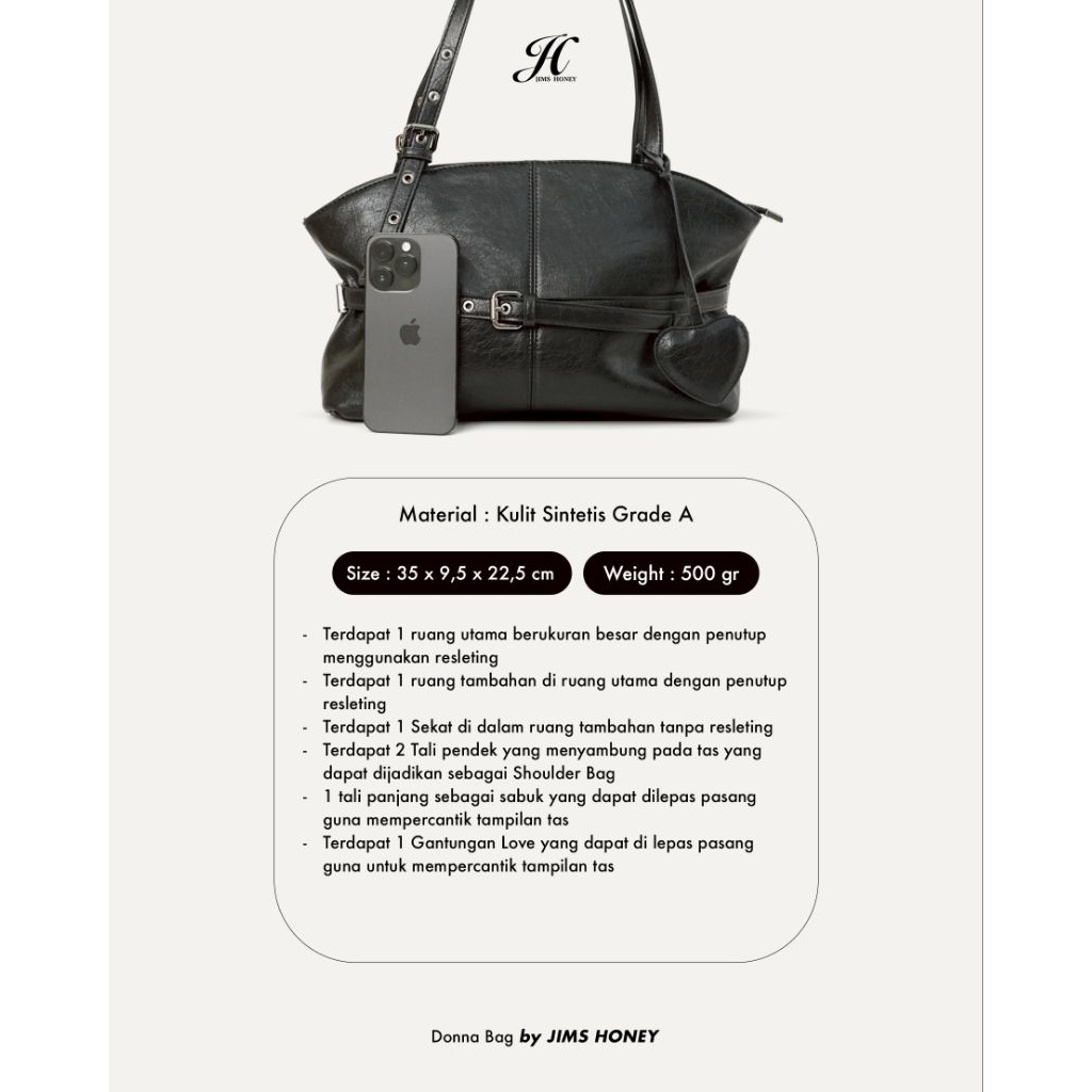 Tas Jh Donna Bag ready tegal