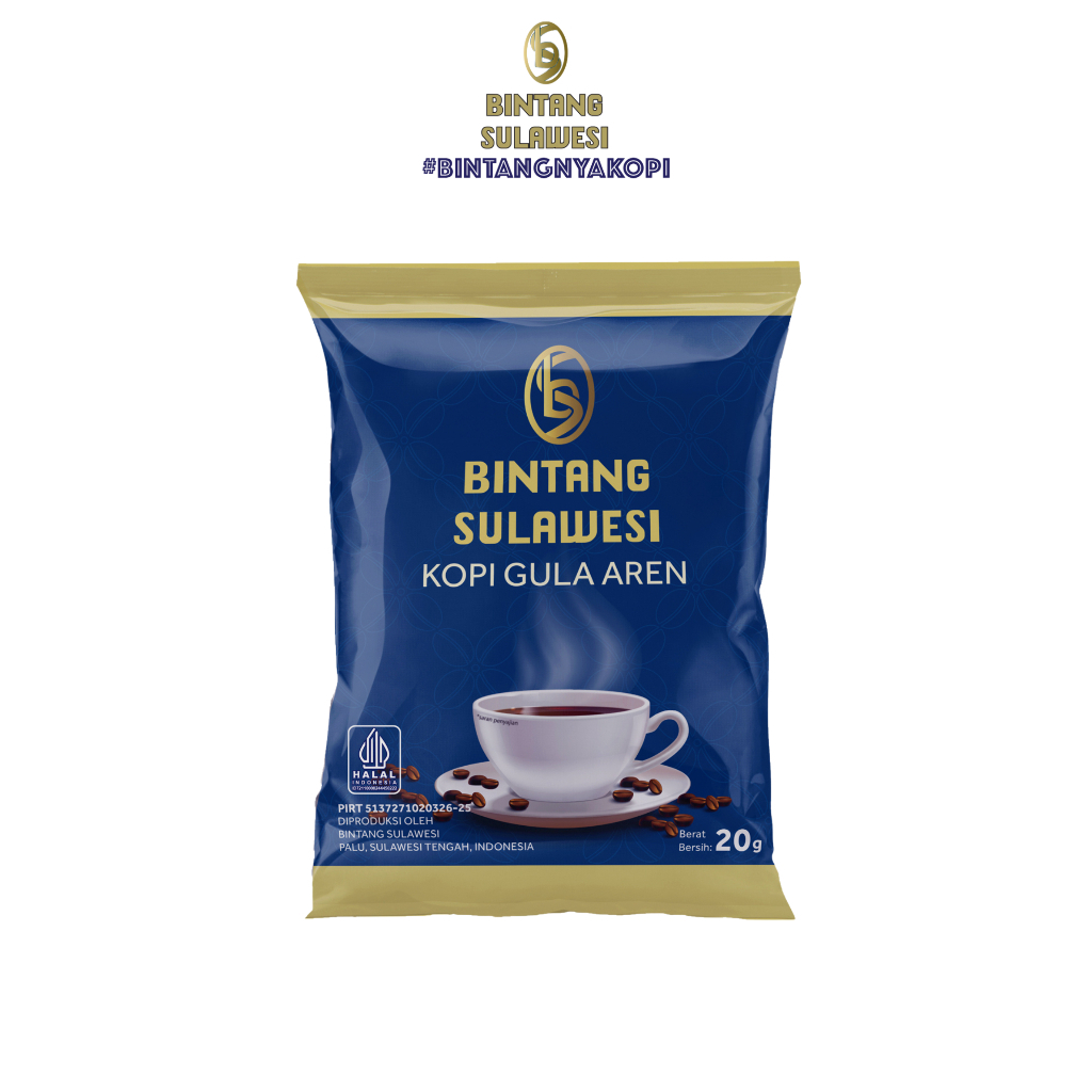 Kopi Gula Aren Asli Indonesia Gula Aren Kopi Murni Tanpa Perasa Tambahan 1 Sachet 20 gr