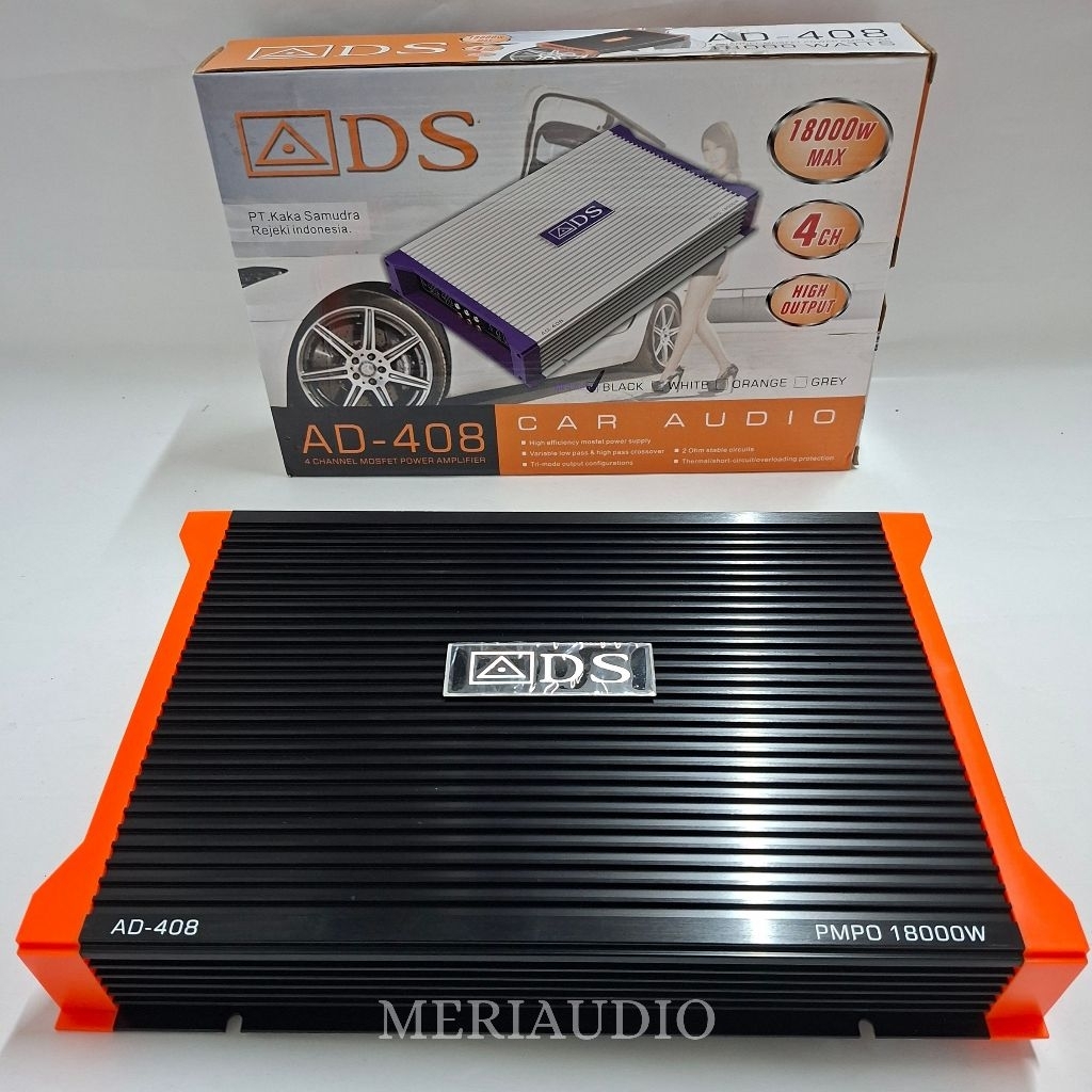 Power Amplifier POWER ADS AD 408.4Channel POWER ADS