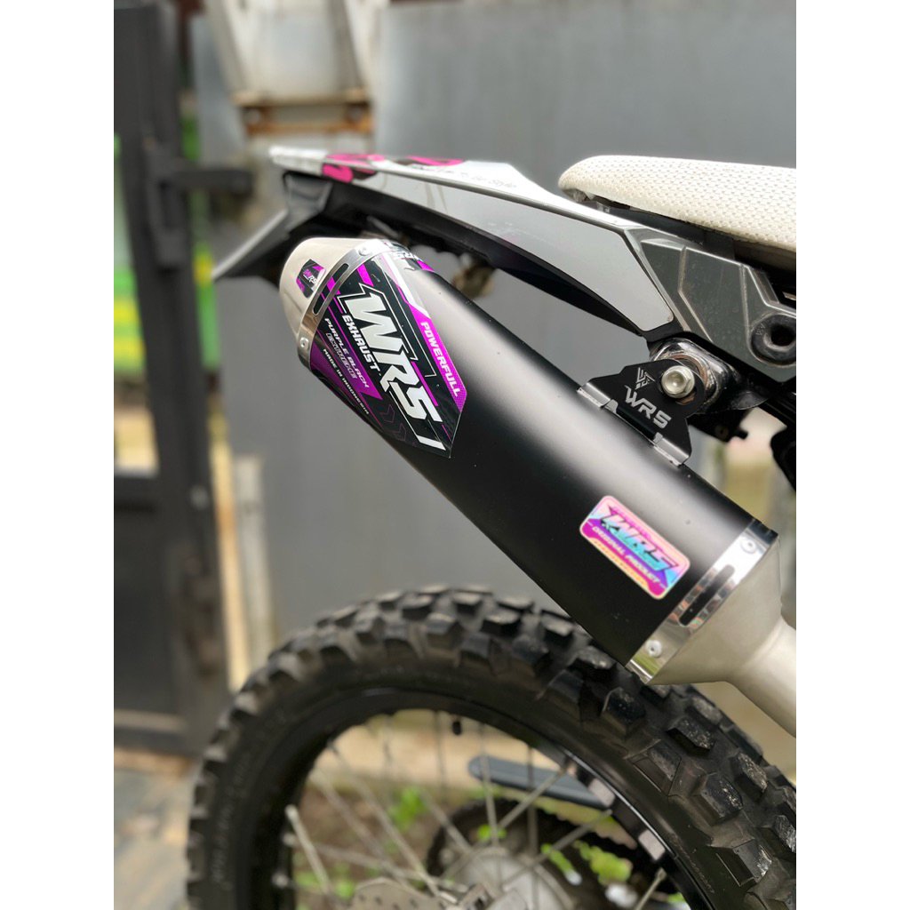 KNALPOT RACING CRF150 KLX150 DTRACKER150 WR155 SUARA BASS PADET ORIGINAL WRS EXHAUST