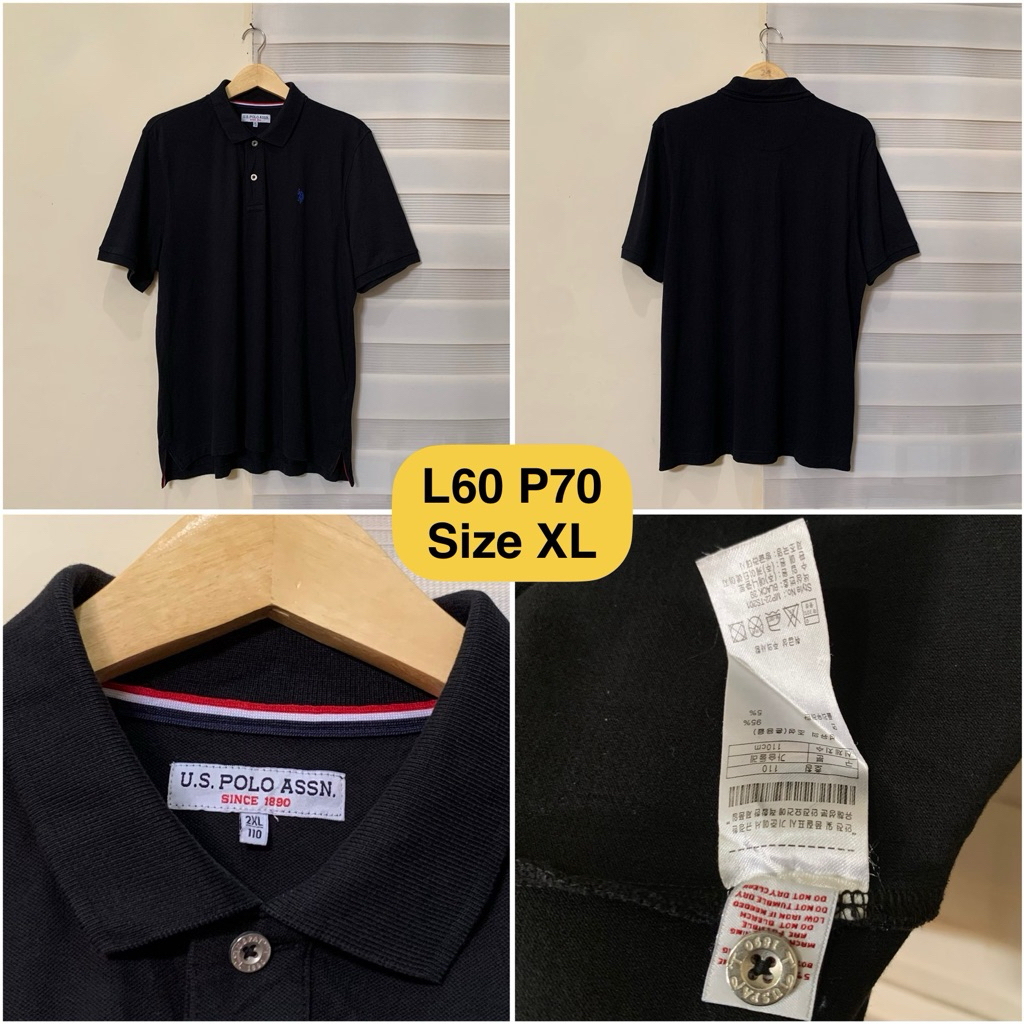 Poloshirt USPA Us Polo Assn Hitam Original