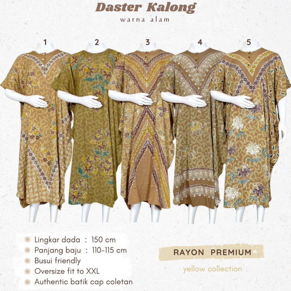 DASTER KALONG KELENGAN COLET ENCIM JUMBO RAYON PREMIUM BATIK PUTRI DIANA PEKALONGAN