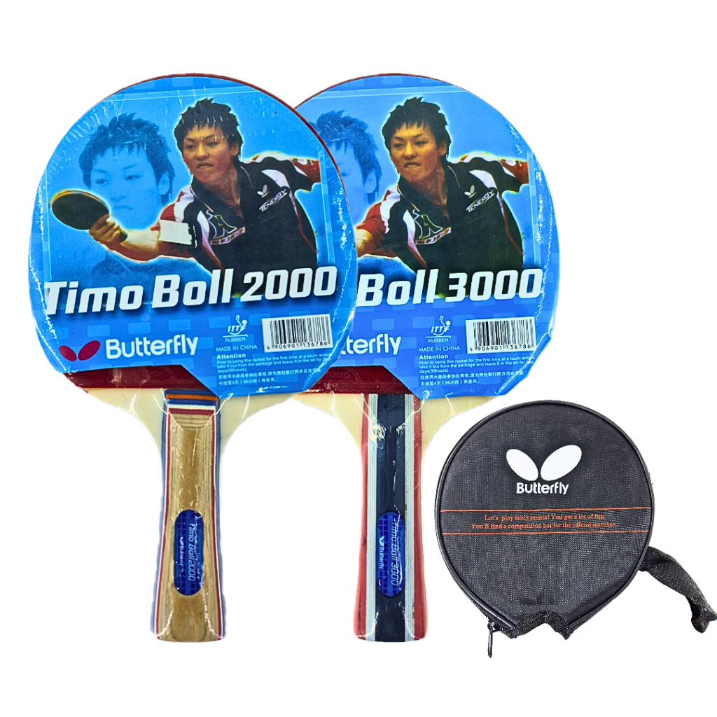 BAD PINGPONG BUTTERFLY TIMO BOLL 2000 & TIMO BOLL 3000 / BET TENIS MEJA TIMO BOLL 2000 & TIMO BOLL 3
