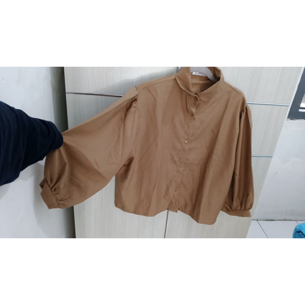 baju lengan panjang wanita ,tangan balon cantik