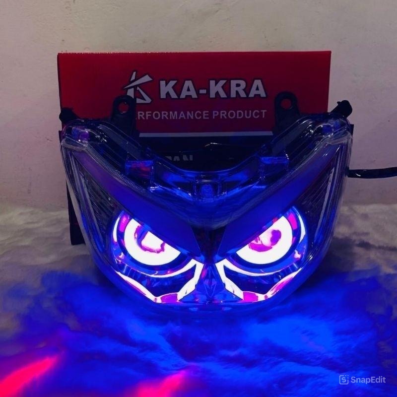 LAMPU DEPAN HEAD LAMP LED REFLEKTOR LAMPU DEPAN NMAX OLD LED PROJEKTOR AES LAMPU PLUS SEN PLUS PROJI
