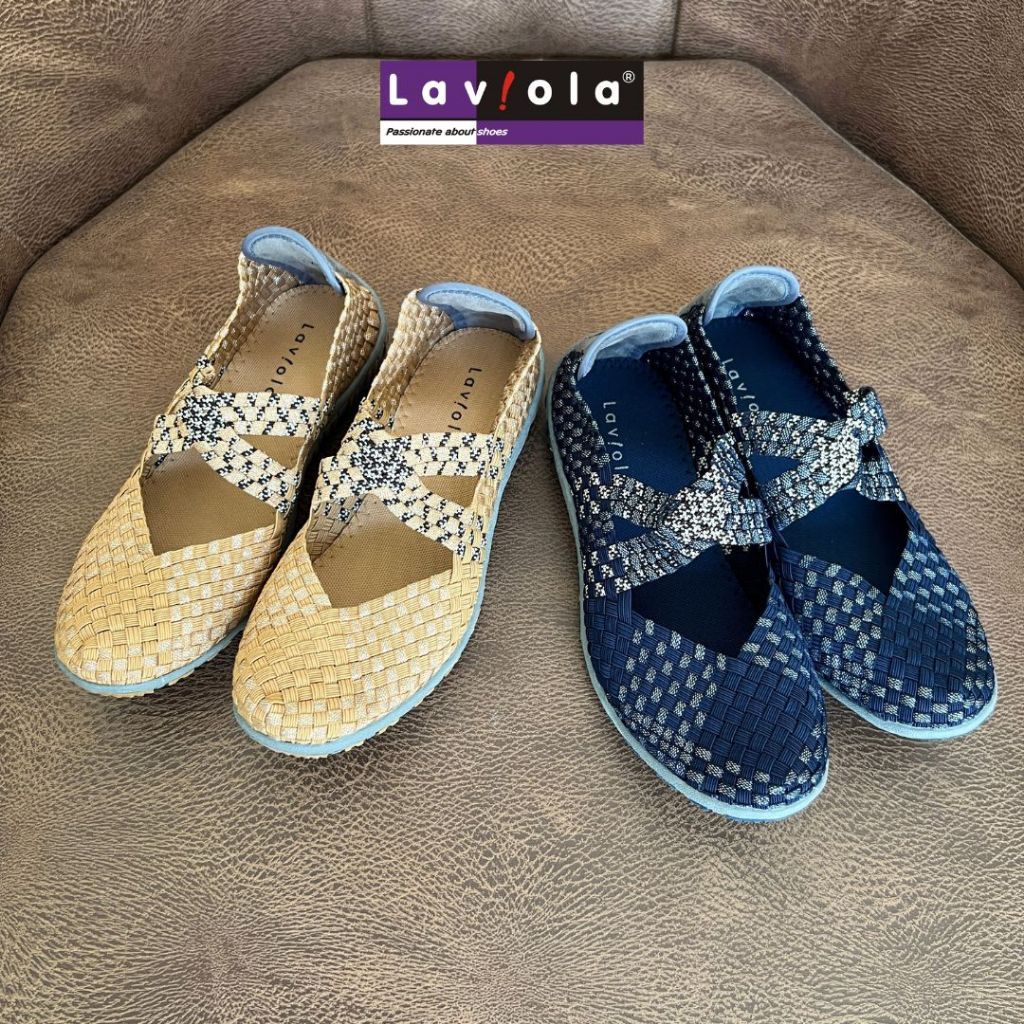 Laviola 4617 LSY - Sepatu Slip On Rajut Wanita
