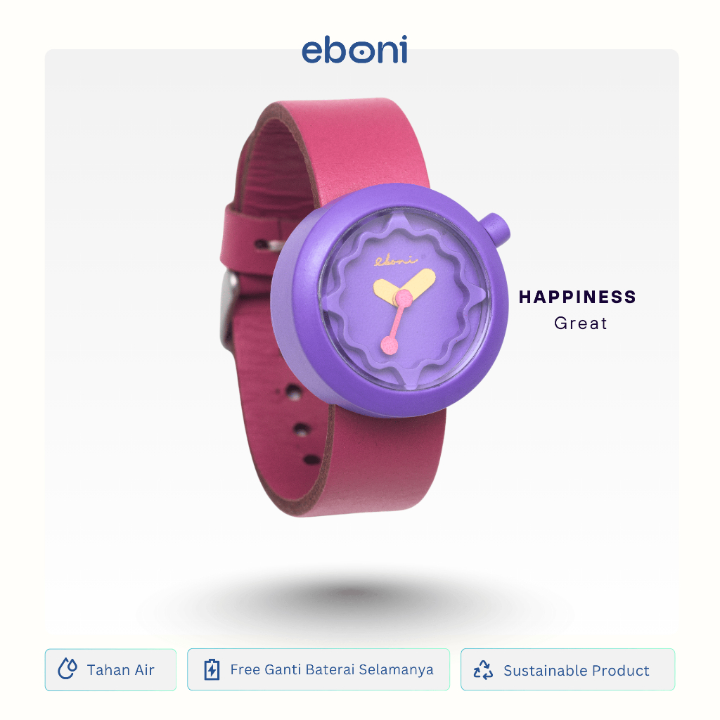 Eboni Jam Tangan Kayu Happiness - Great