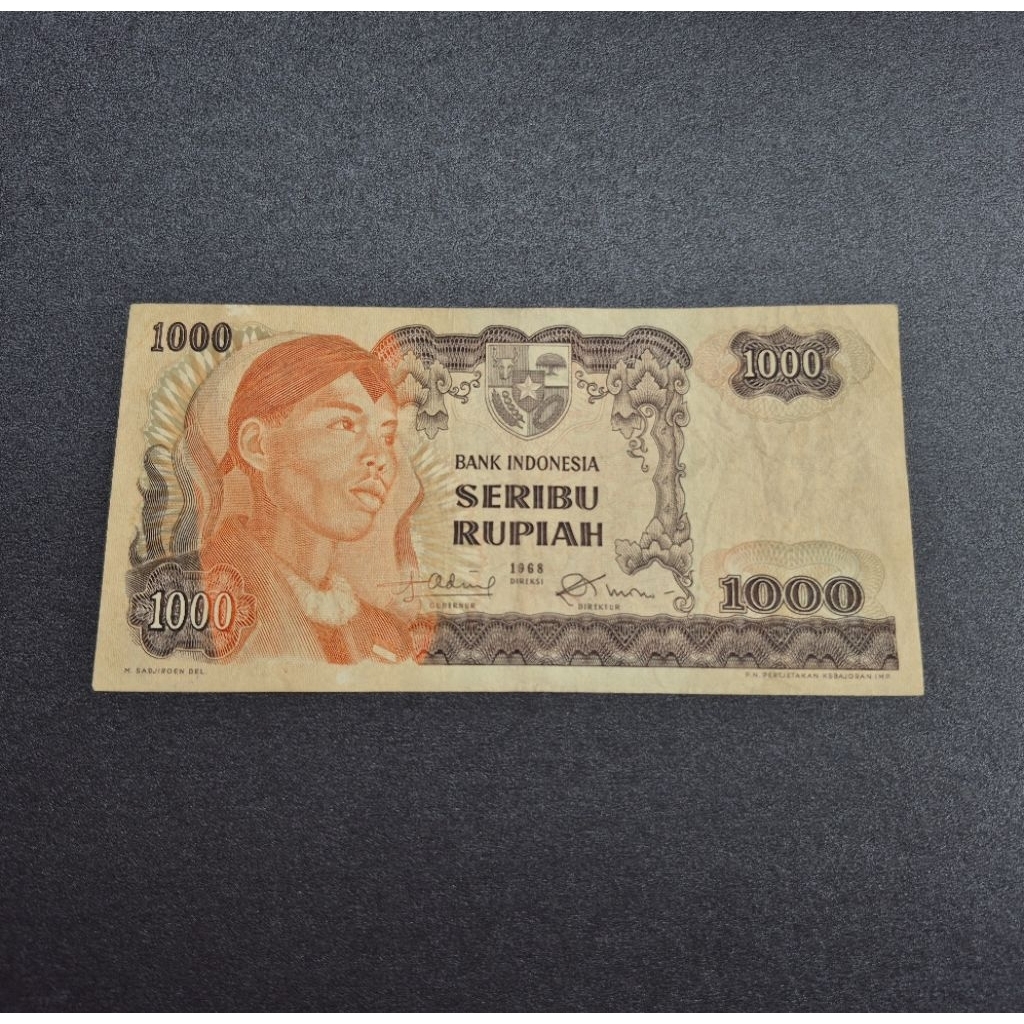 KOLEKSI UANG KERTAS KUNO 1000 RUPIAH JENDRAL SOEDIRMAN