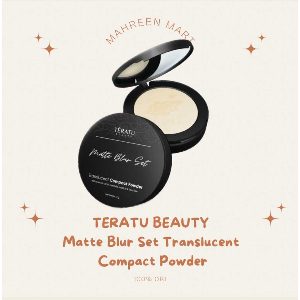 TERATU BEAUTY Matte Blur Set Translucent Compact Powder