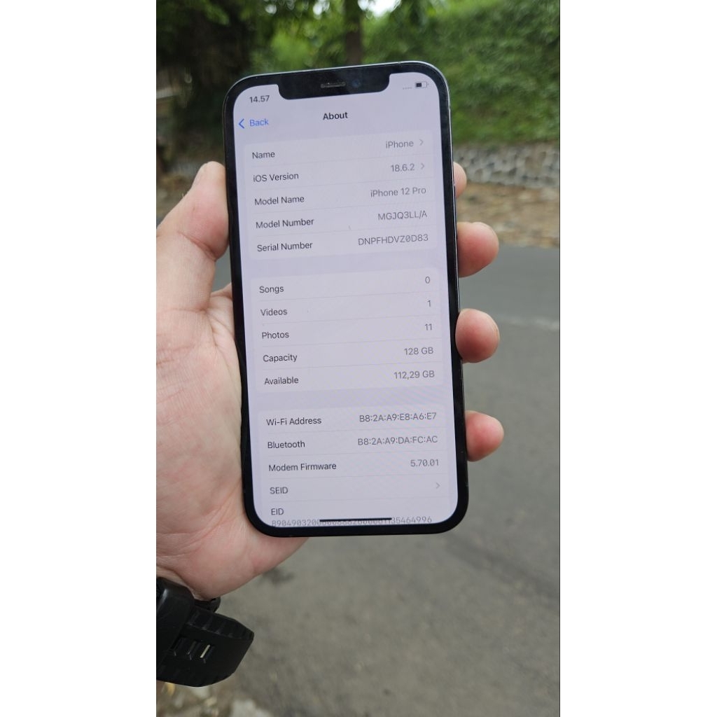 Iphone 12 Pro 128GB Blue ada minus