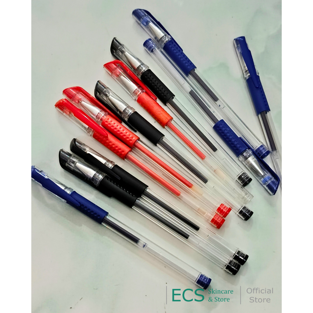 [DAPAT 5] Pulpen Tinta Gel/Boxy 0.5 mm Warna Hitam Merah Biru - Pena bolpoin bolpen pen murah promos