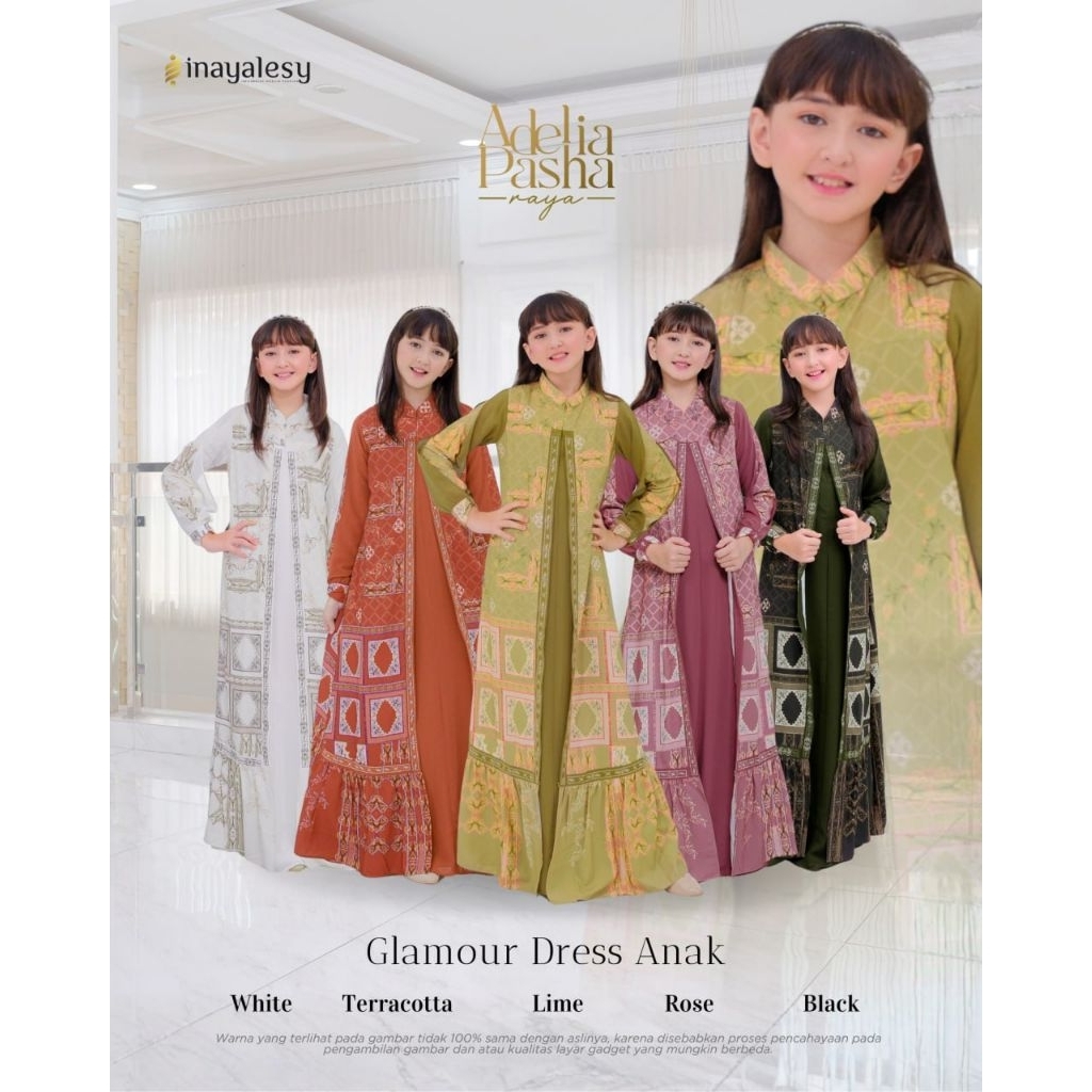 GLAMOUR DRESS ANAK SARIMBIT INAYALESY ADELIA PASHA RAYA