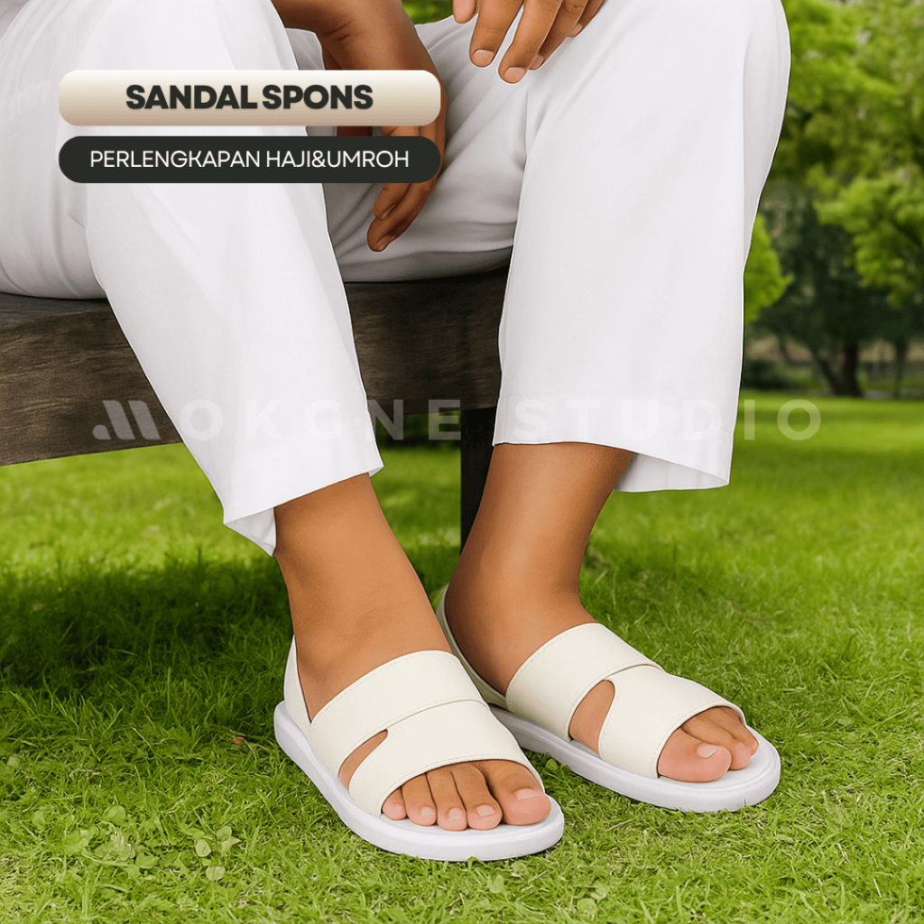 Sandal Spon Haji Umroh Pria Wanita Sandal Japit Sandal Spon Murah Perlengkapan Haji Umroh