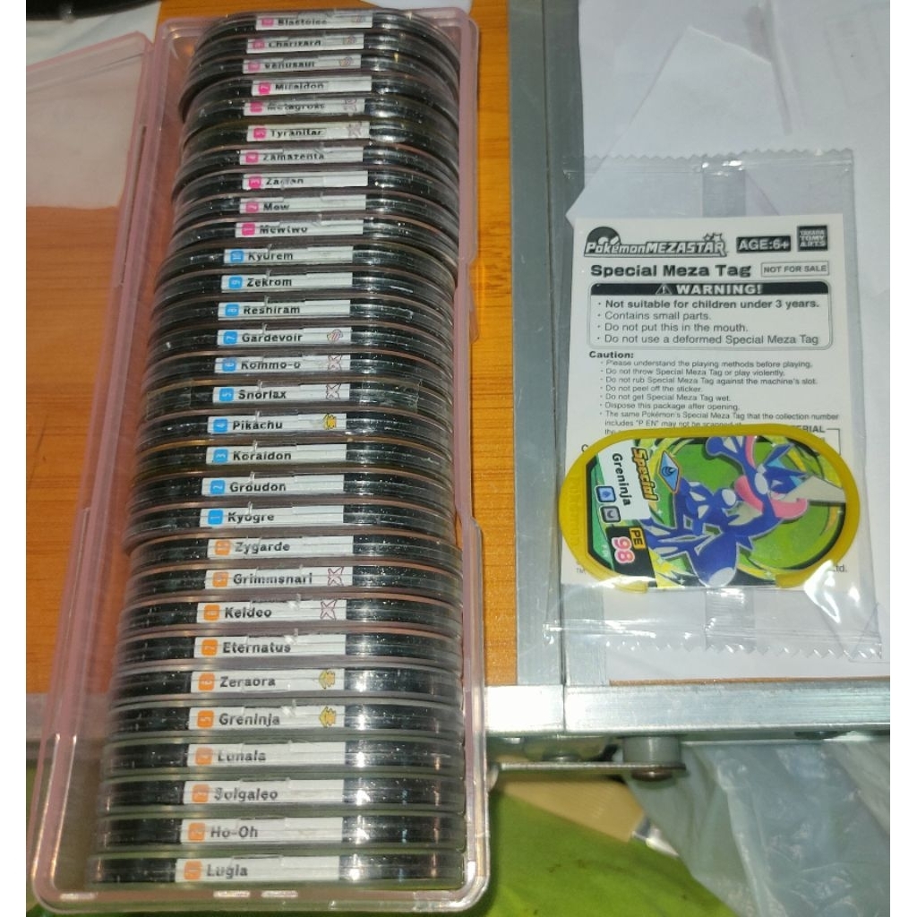 Original Mezatag Pokemon Mezastar Indonesia Bintang 6 Season 1 - Bintang 6 Superstar Tag Hitam (Mira