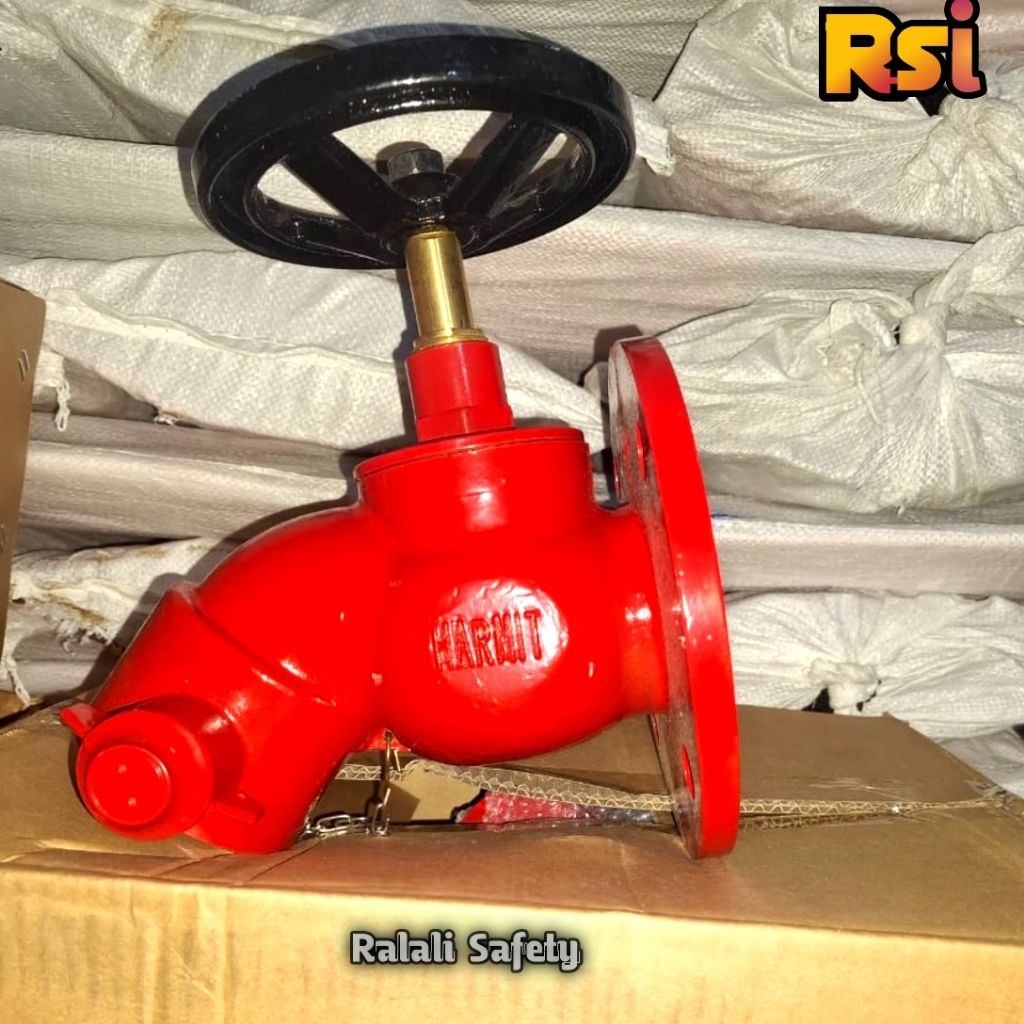 Landing Valve Hydrant HM 307 Merk Harmit 2,5inch Original – Katup Pemadam Api Kuningan Berkualitas, 