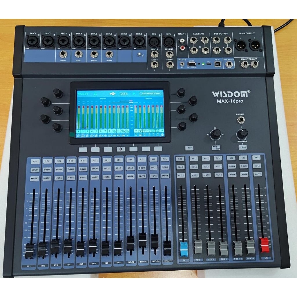 Mixer Semi Digital 16 Channel Wisdom MAX-16PRO