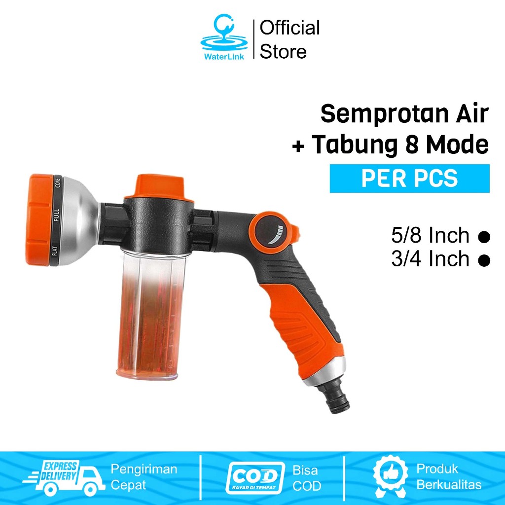 SELANG Semprotan Air Cuci Motor Cuci Mobil Semprotan Air Dispenser Sabun Nozzle Sprayer Salju Cuci M