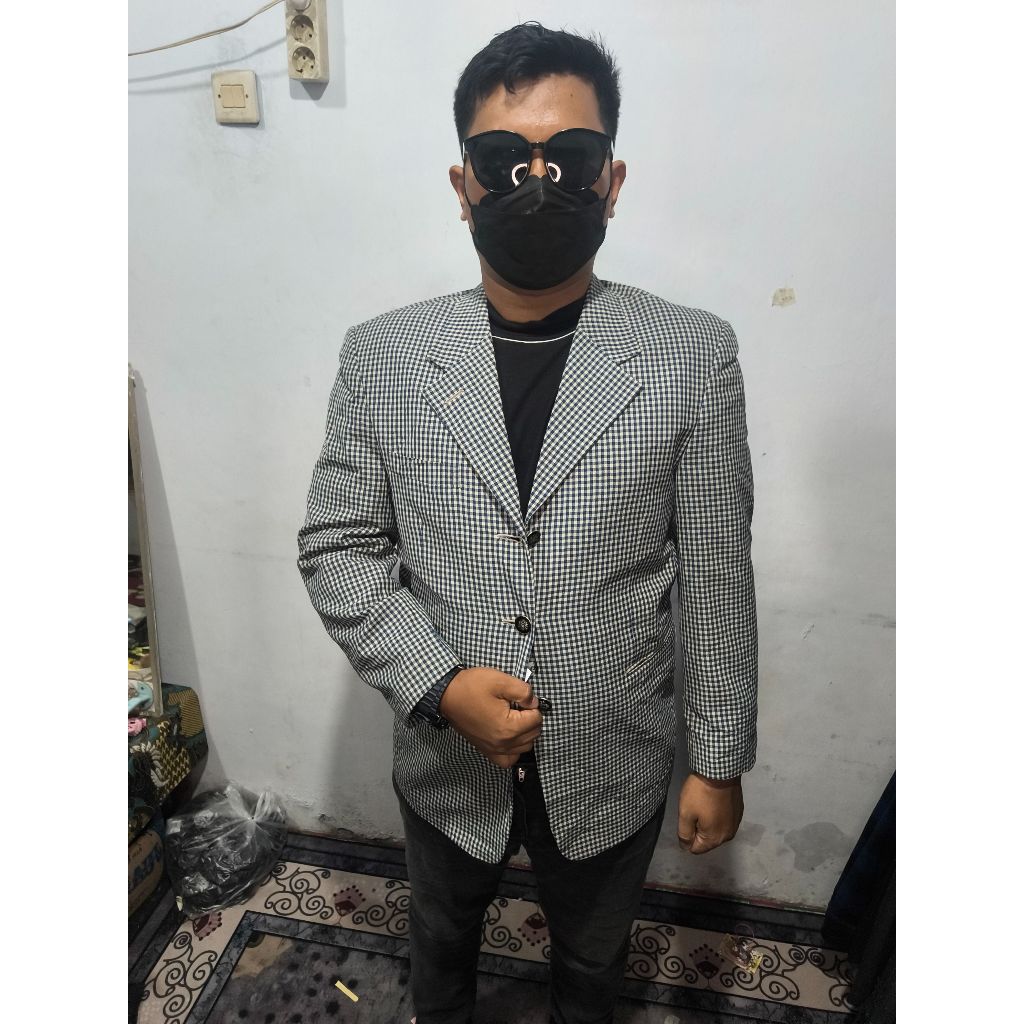Jas Motif Pria size M 03  | Blazer Abstrak Pria | Jas Blazer Branded | Jas Nikah | Jas Kantor | Blaz