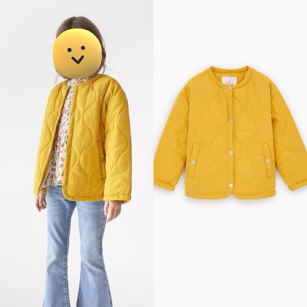 jaket Zara girl sz 8 mustard