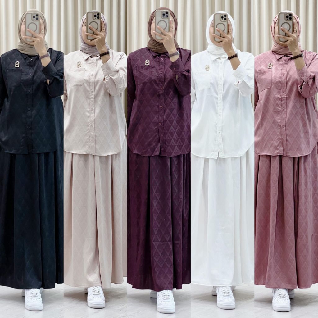 Setelan rok terbaru Vanya set by gagil original 100%