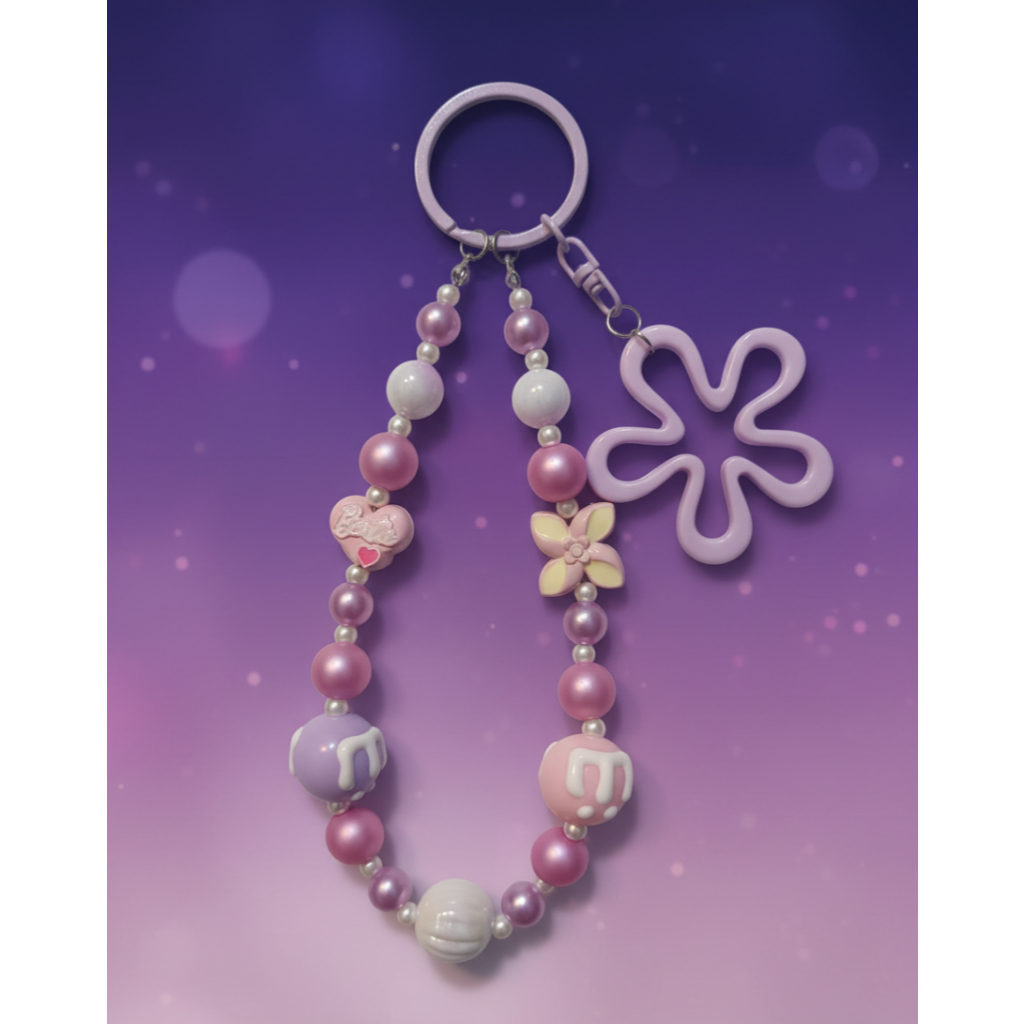Super Lovely Purple Phone Strap / Bag Charm / Gantungan Tas Kunci Ungu