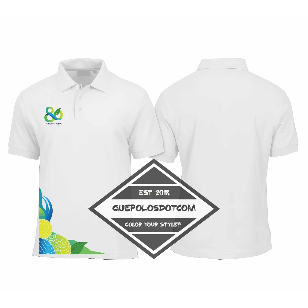 POLOSHIRT HUT PLN KE 80th - KAOS BERKERAH HARI LISTRIK NASIONAL KE 80th - POLO HUT PLN ke 80th