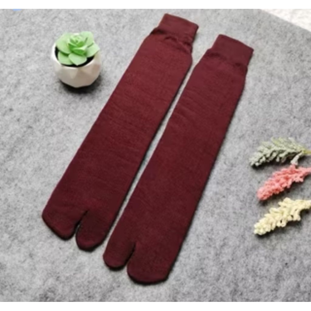 kaos kaki jempol Polyester PONTIANAK ready kaos kaki jempol Polyester panjang sebetis