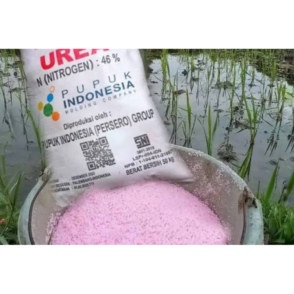 pupuk urea 2kg original pink untuk pentani