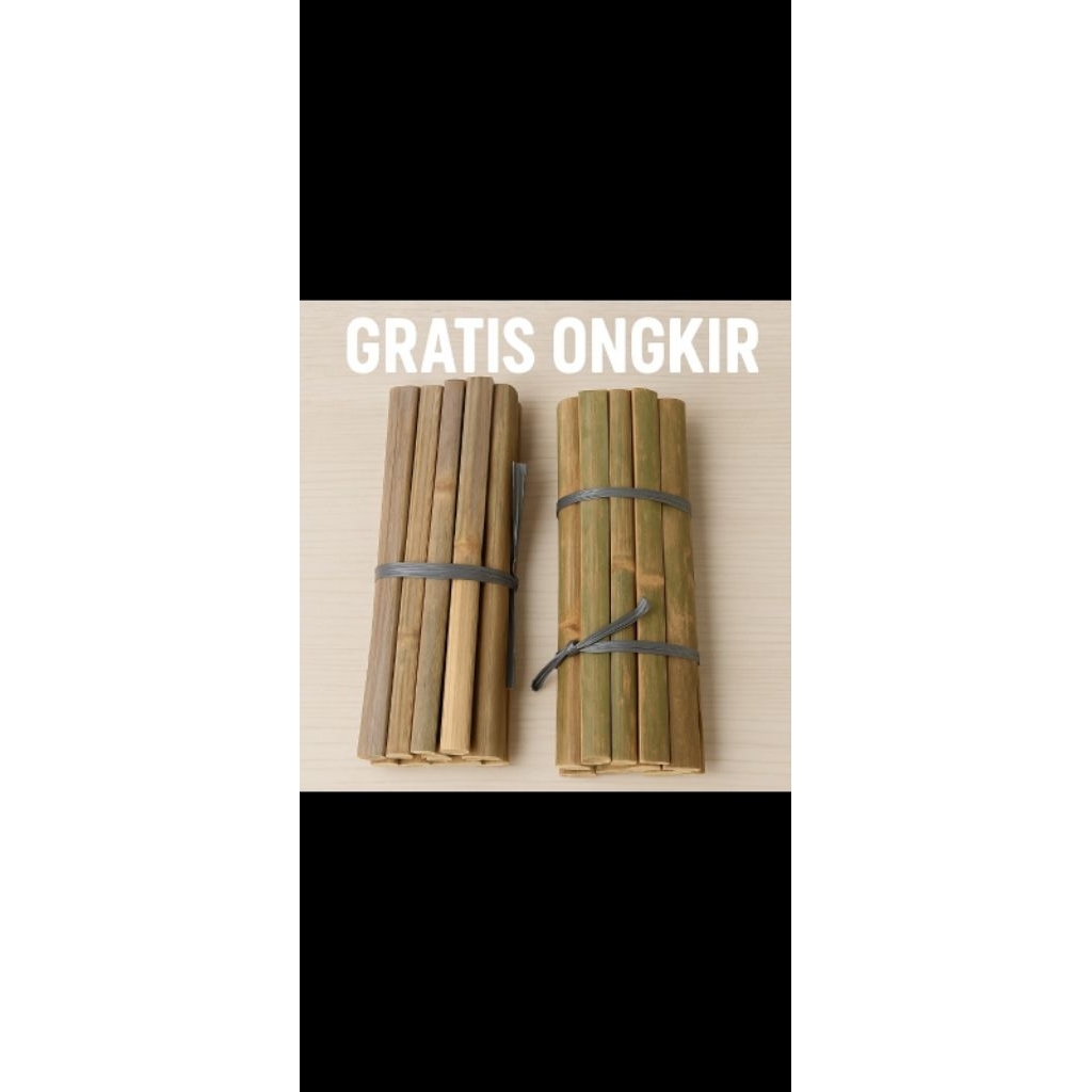 Bambu bilah / ajir turus penyangga tanaman / potongan bambu / bilah bambu / stik bambu / bilahan bam