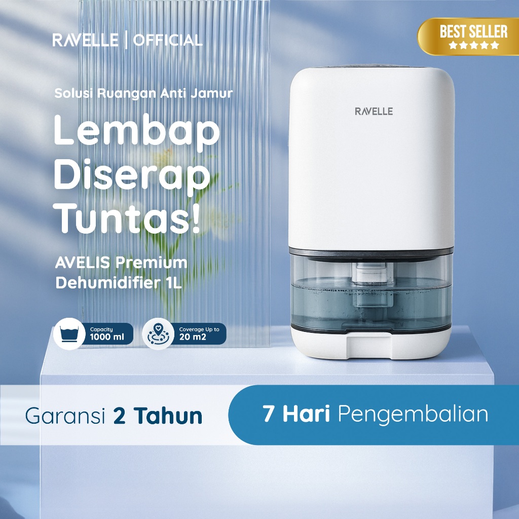 DM - RAVELLE AVELIS Premium Dehumidifier 1L Serap Air Penyerap Kelembapan Udara