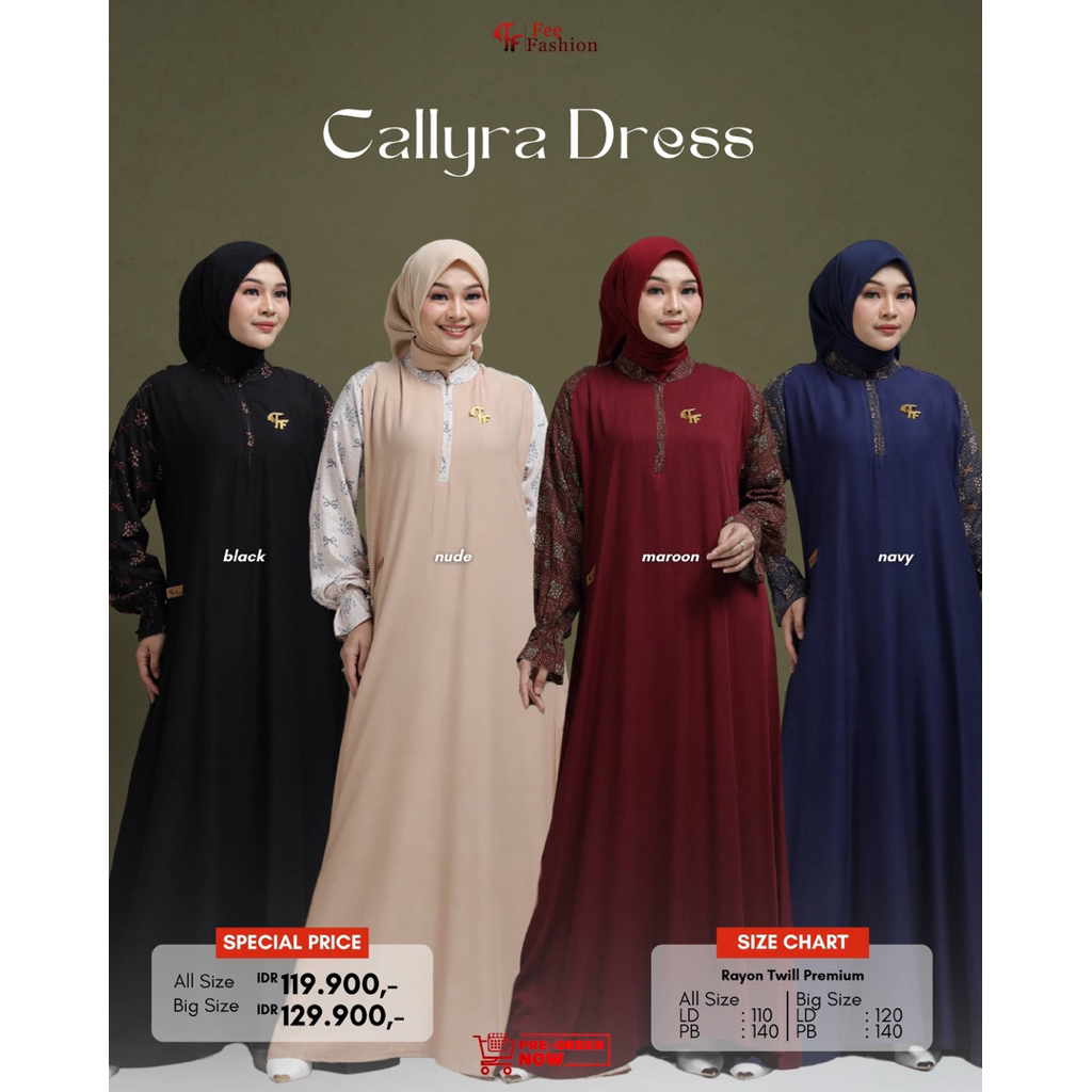 Fee Fashion - Dress / Gamis / Callyra Dress Fee Fashion