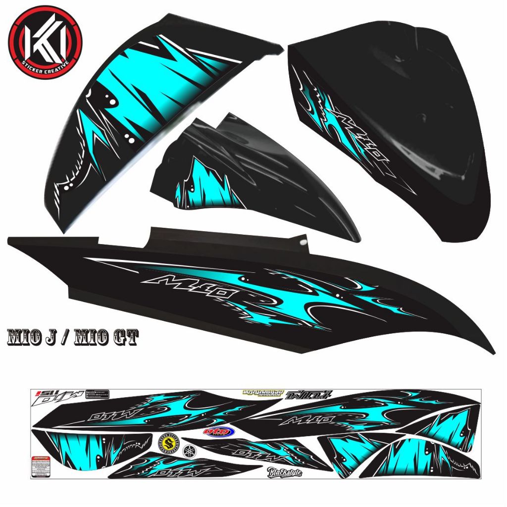 STRIPING VARIASI MOTOR MIO J /  STICKER MOTOR MIO J