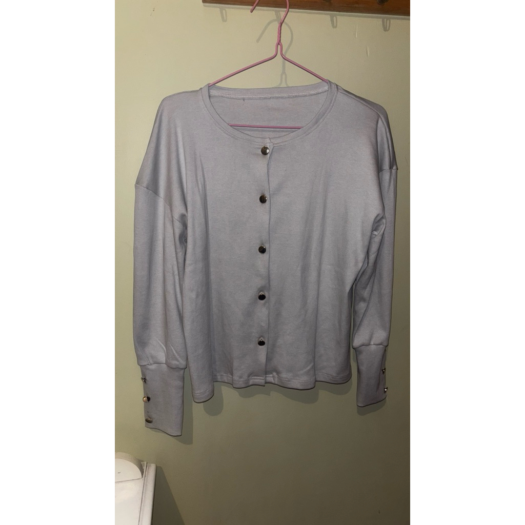 PRELOVED Cardigan wanita - light grey (NEW)