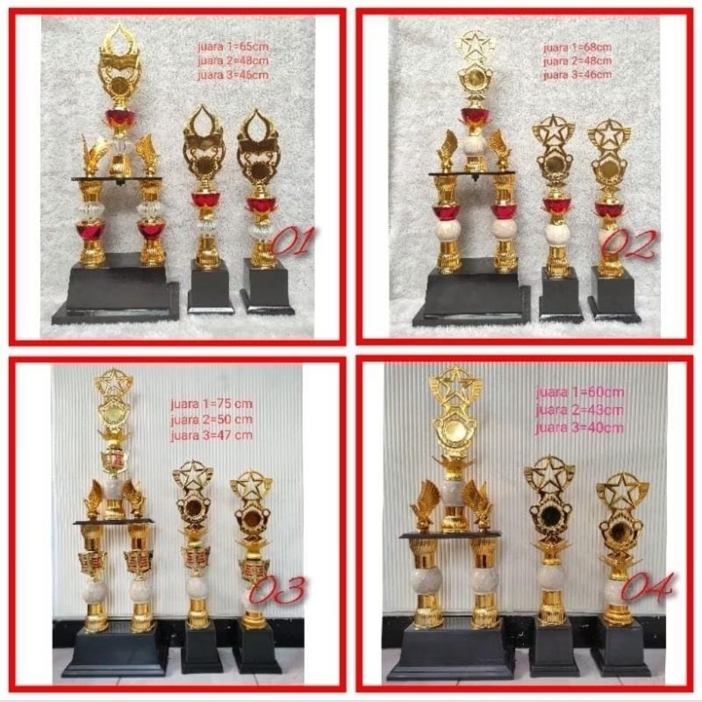 Jaydening Piala Kaki 2 Set, Trophy Marmer, Piala Plastik,Piala , Piala Anak,Piala Akrilik,Duplikat
