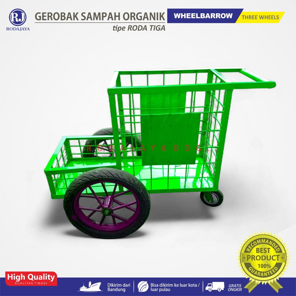 Gerobak sampah organik / cart wheelbarrow / handcart / gerobak multifungsi serbaguna