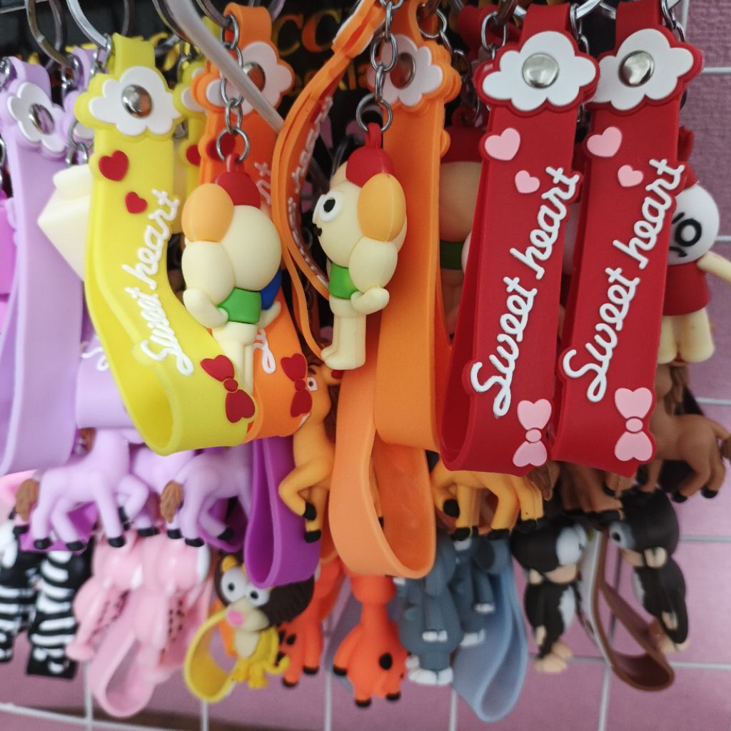 paket usaha aksesoris wanita gantungan kuci karet premium mewah