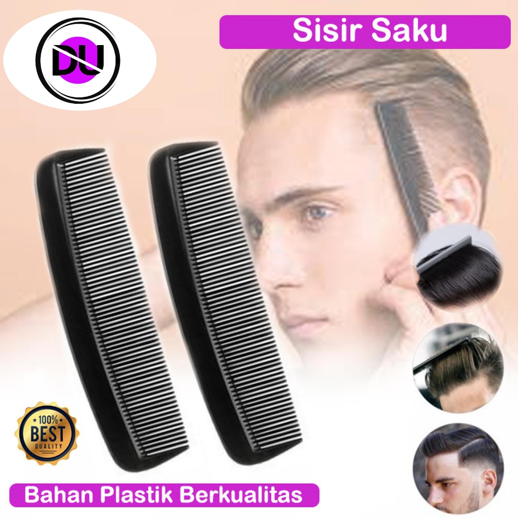 Sisir Rambut Pria Saku Sisir Laki Dompet Kecil Pomade Plastik Premium Ekonomis Sisir Mini Saku