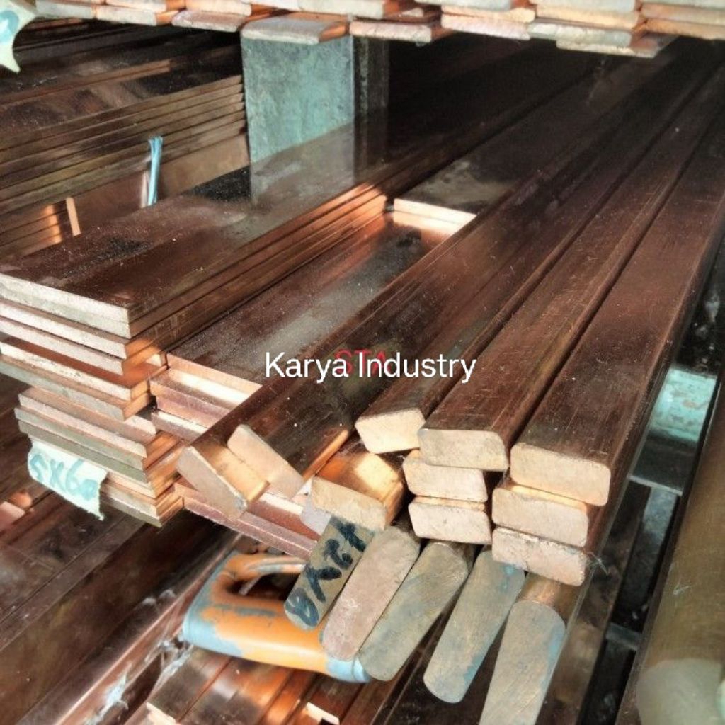 plat strip tembaga tebal 3mm 50mm × 4000mm